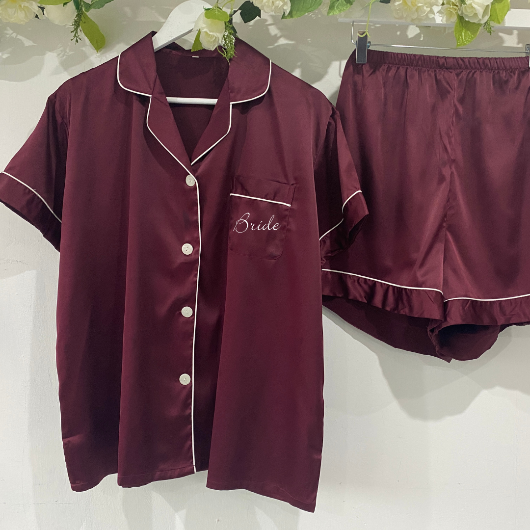 Wine Short Pyjamas