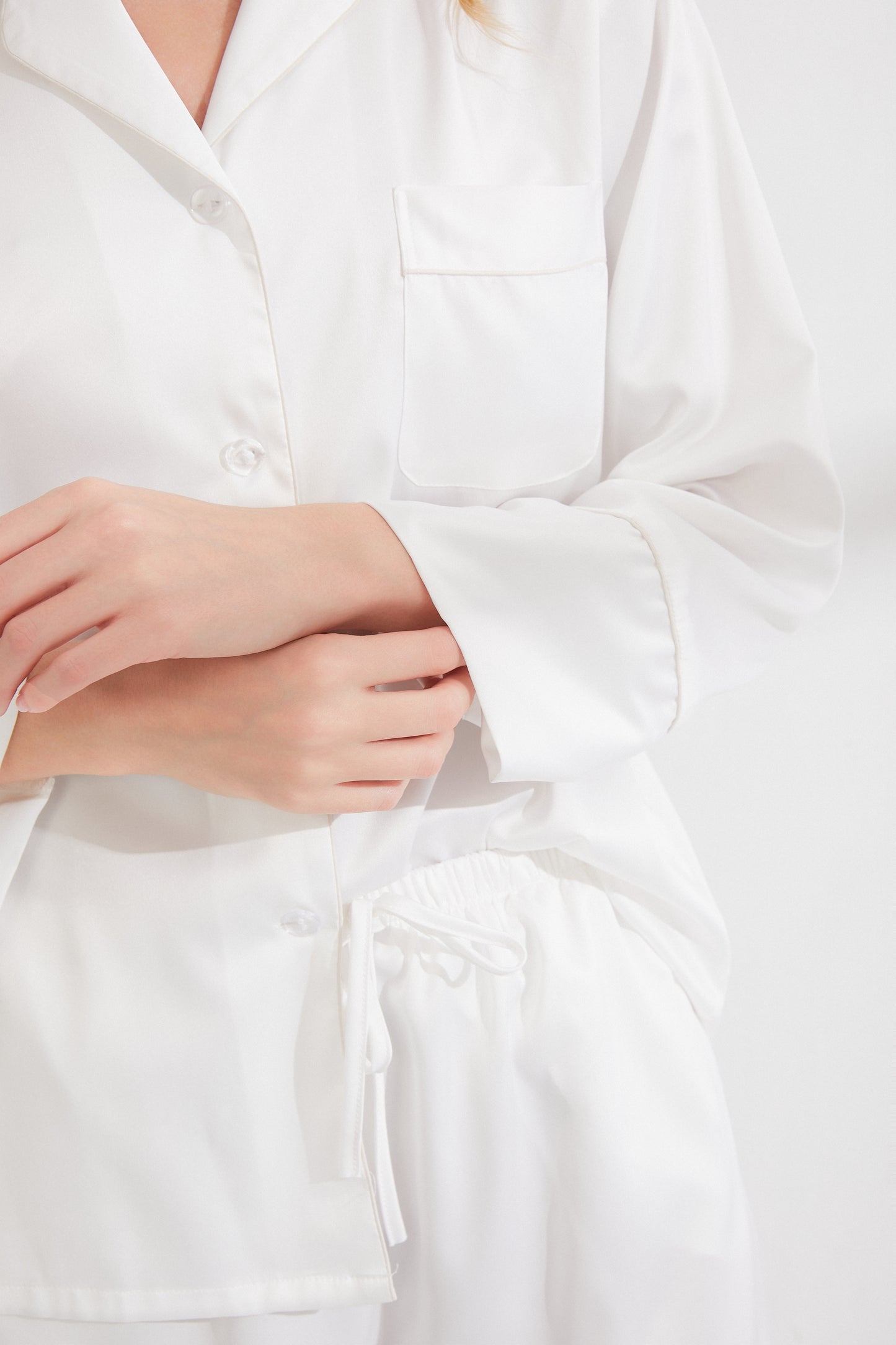 White Satin Pyjamas