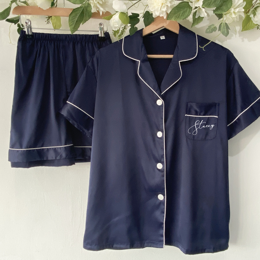 Navy Blue Short Pyjamas