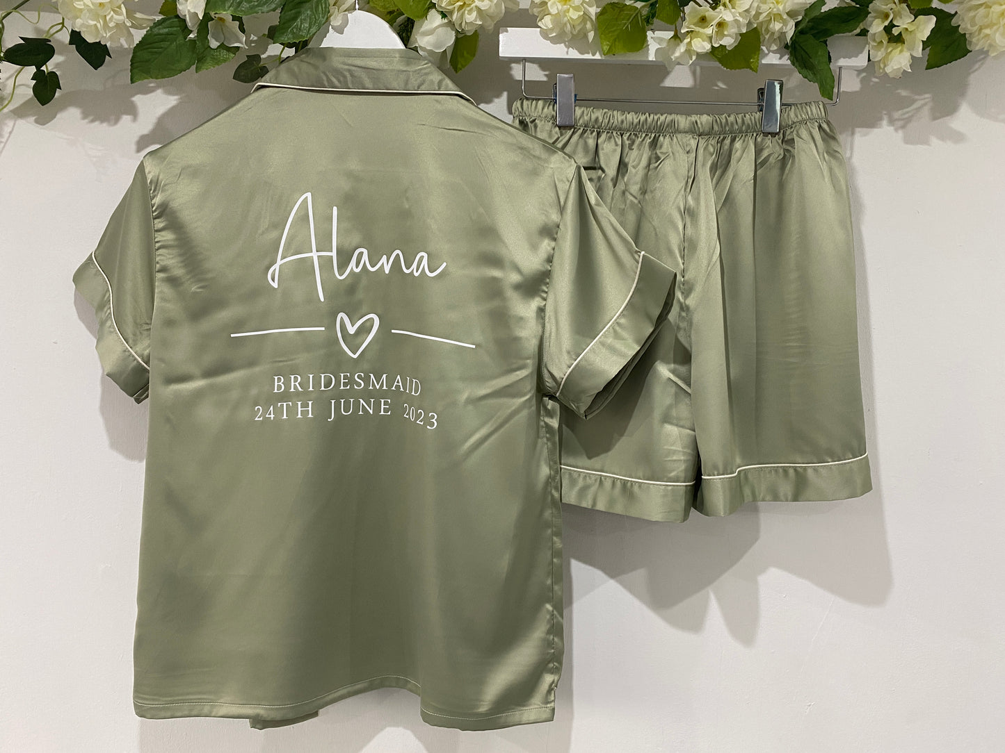 Sage Green Short Pyjamas