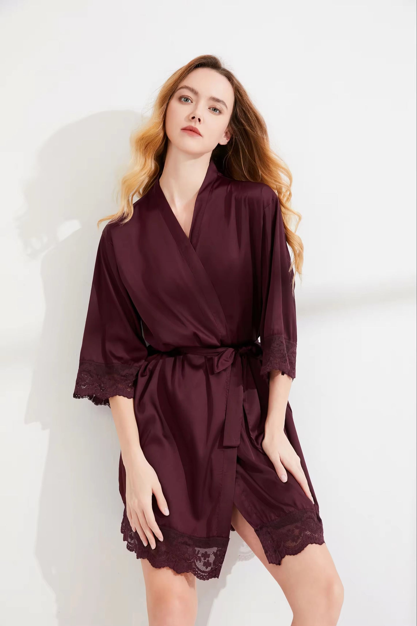Emily Wine Robe
