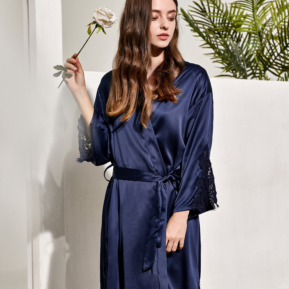 Harper Navy Blue Robe