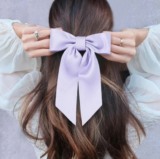 Hair Bow - Lilac