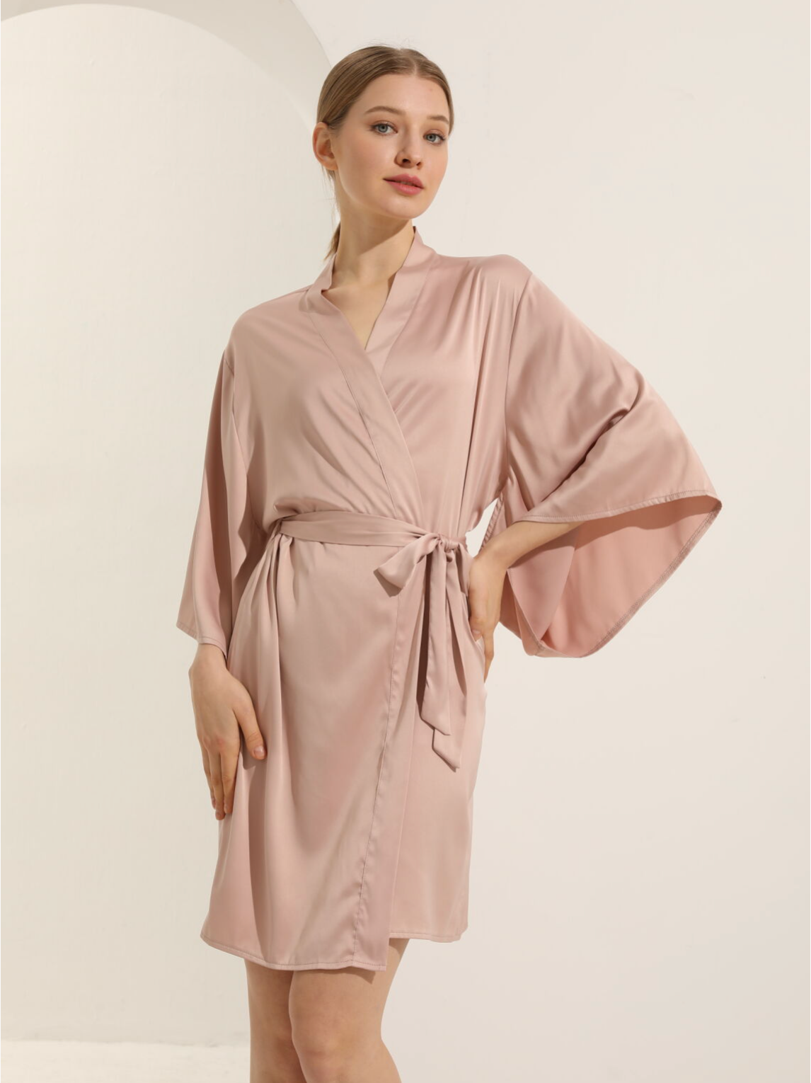 Alysha Dark Blush Robe