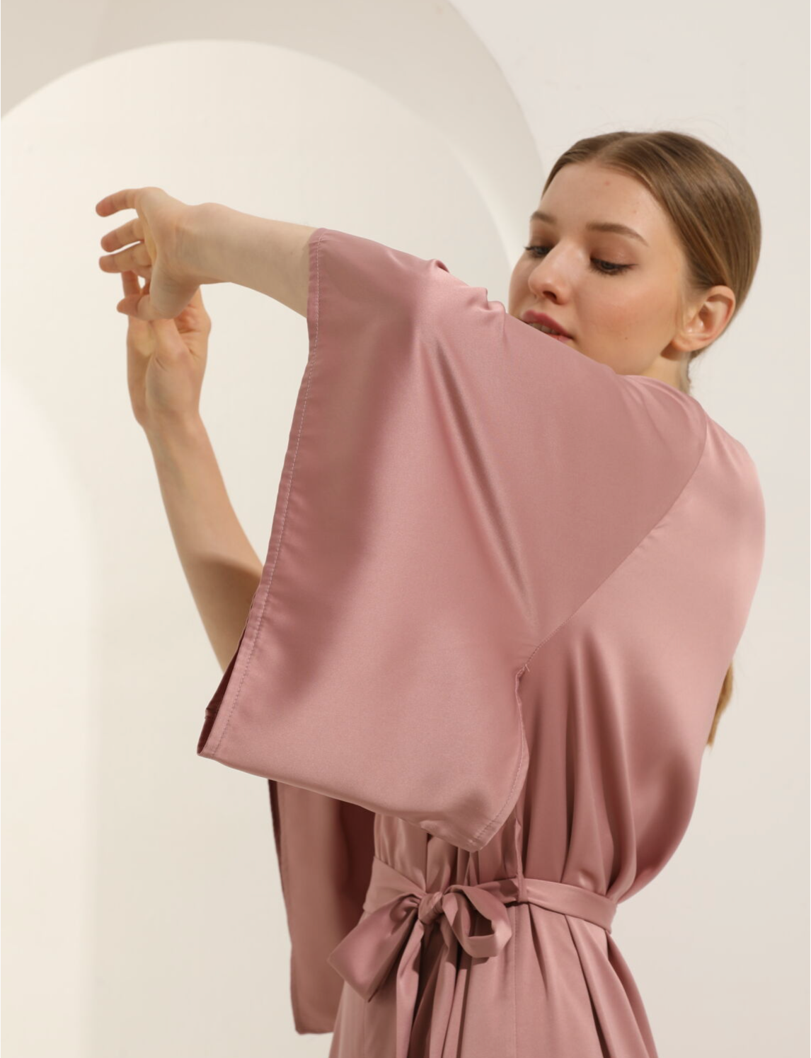 Alysha Dark Rose Robe