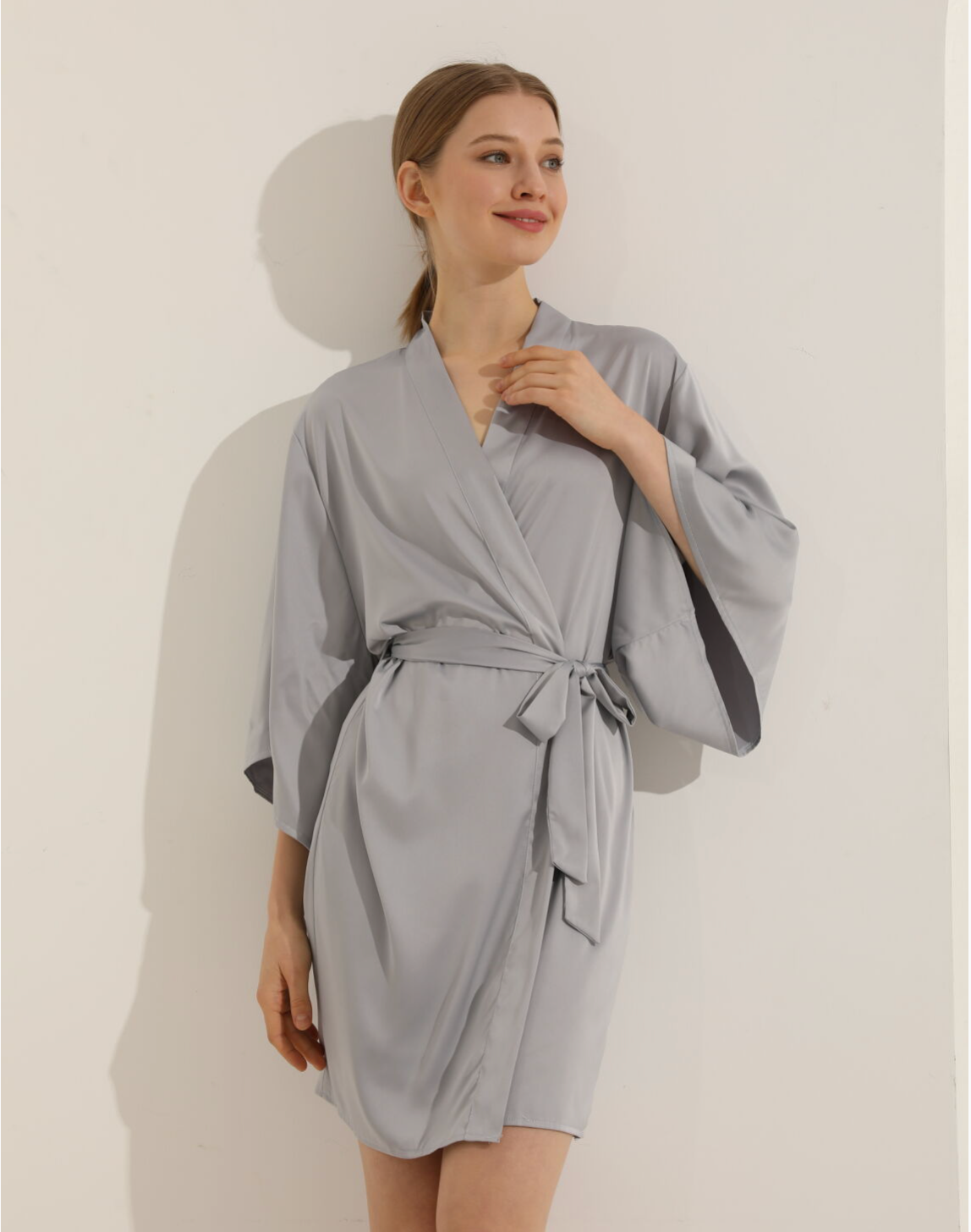 Alysha Pale Blue Robe