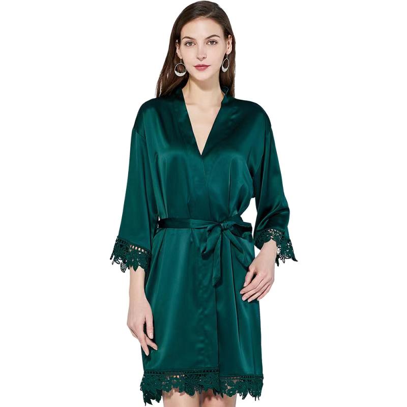 Ella Forest Green Robe