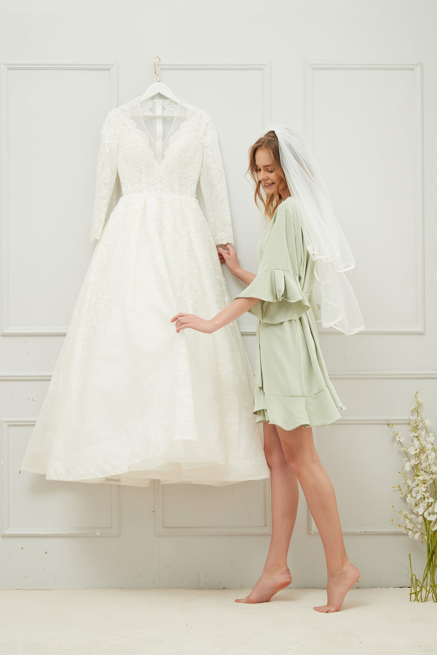 Isla Panache Green Robe