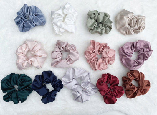 Dusky Blue Scrunchie