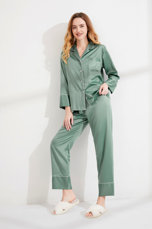 Eucalyptus Satin Pyjamas XL (UK14)