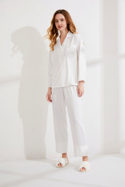 White Satin Pyjamas