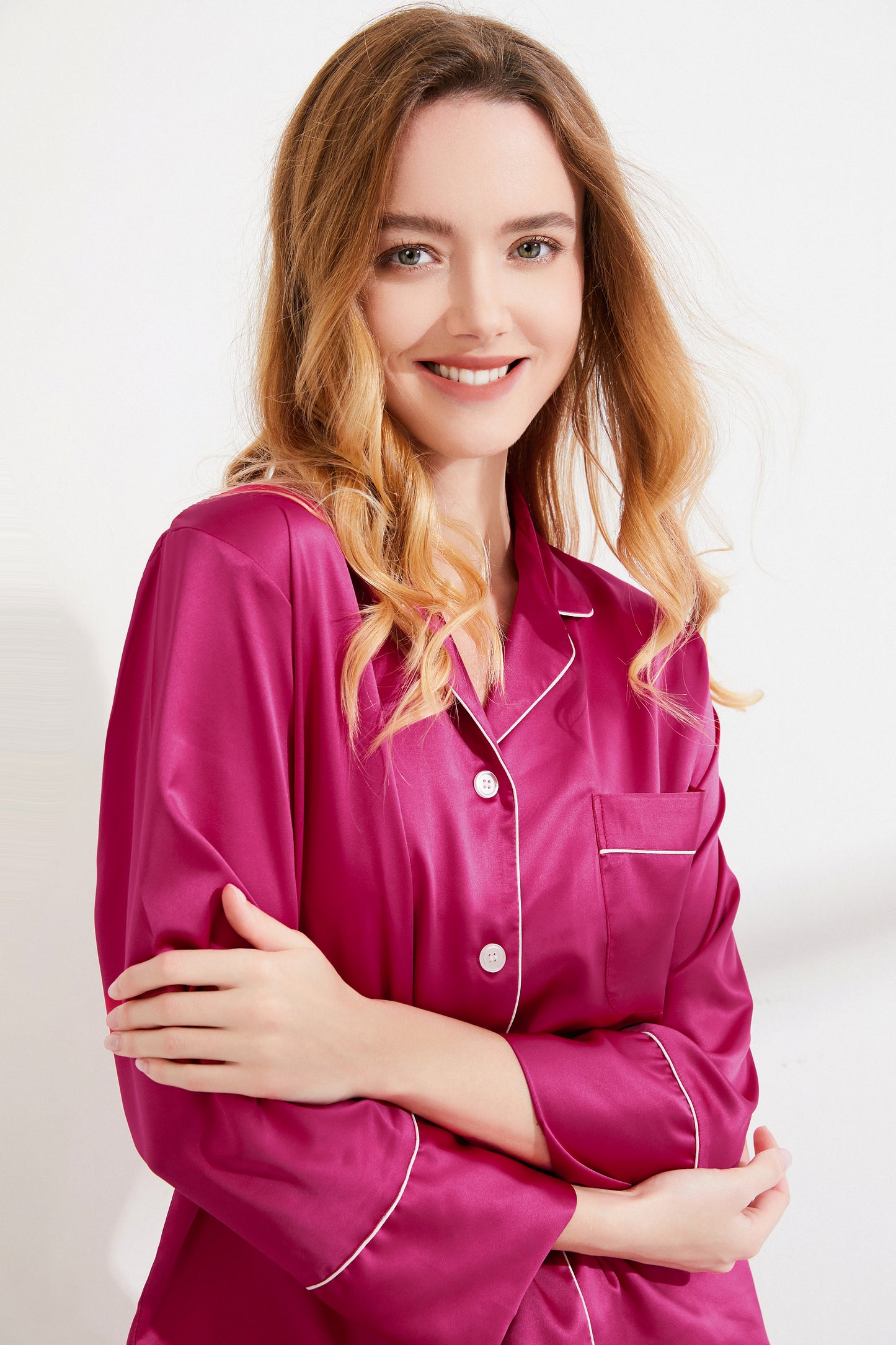 Wild Berry Satin Pyjamas