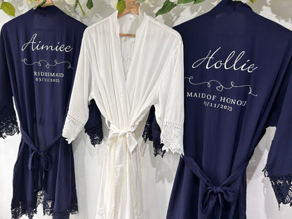 Grace Navy Blue Robe - age 10-14 (UK 4/60