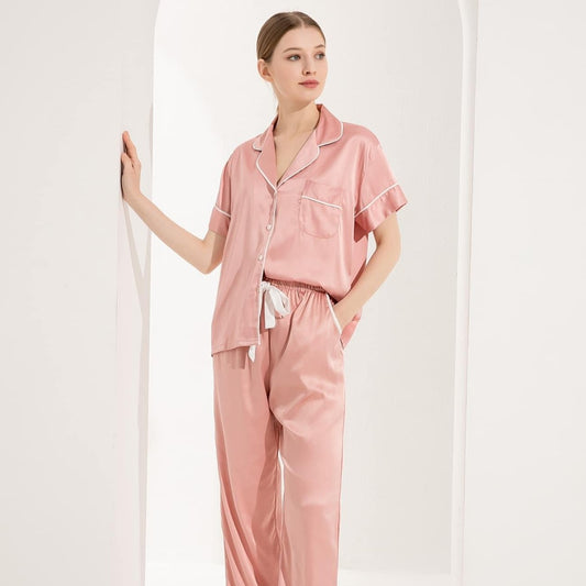 Dusky Rose Short Sleeve & Pants Pyjamas