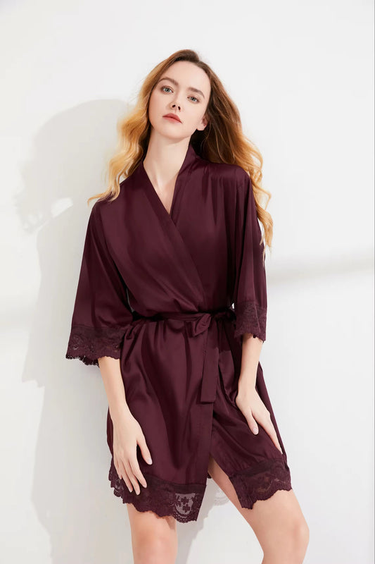 Emily Wine Robe