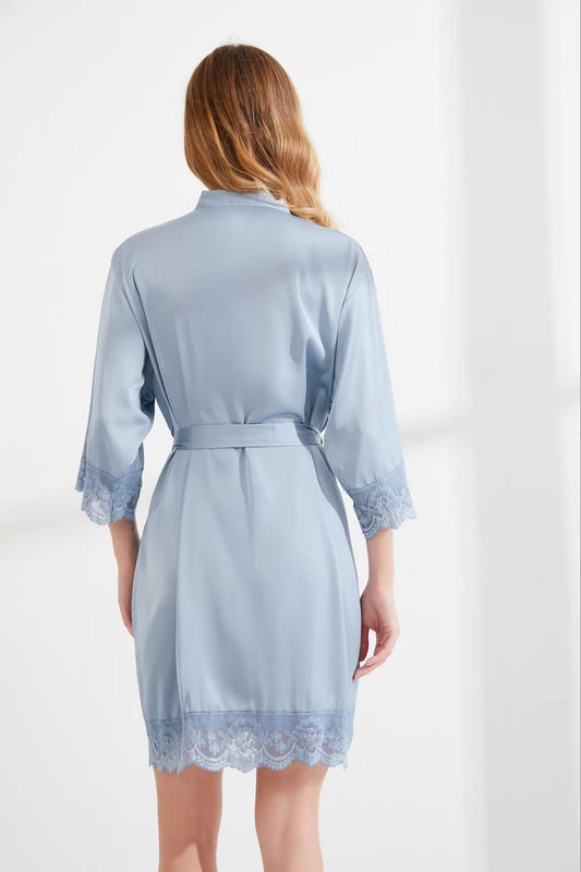 Emily Dusky Blue Robe