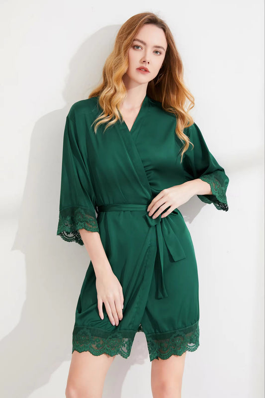 Emily Forest Green Robe