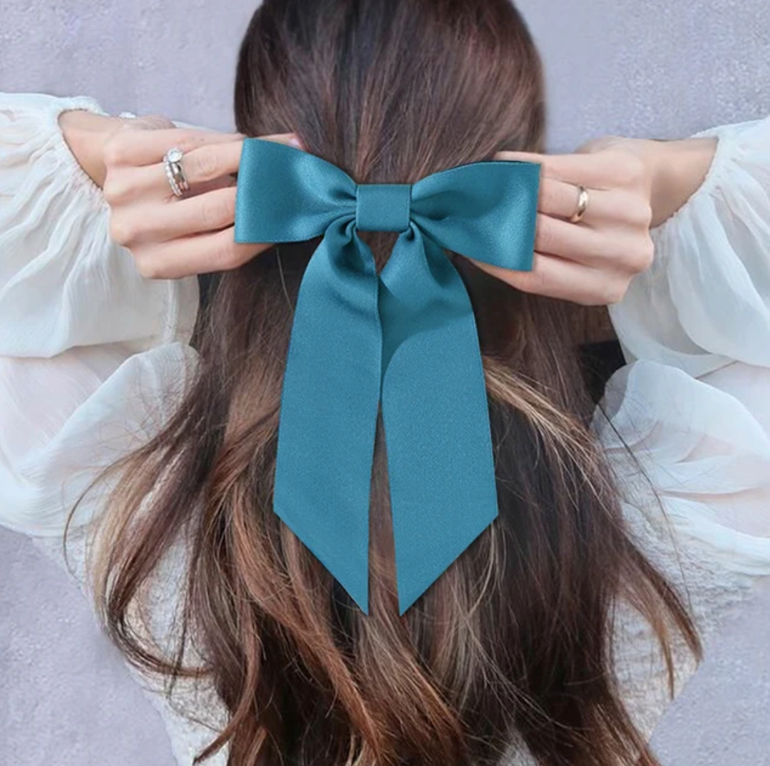 Hair Bow - Blue