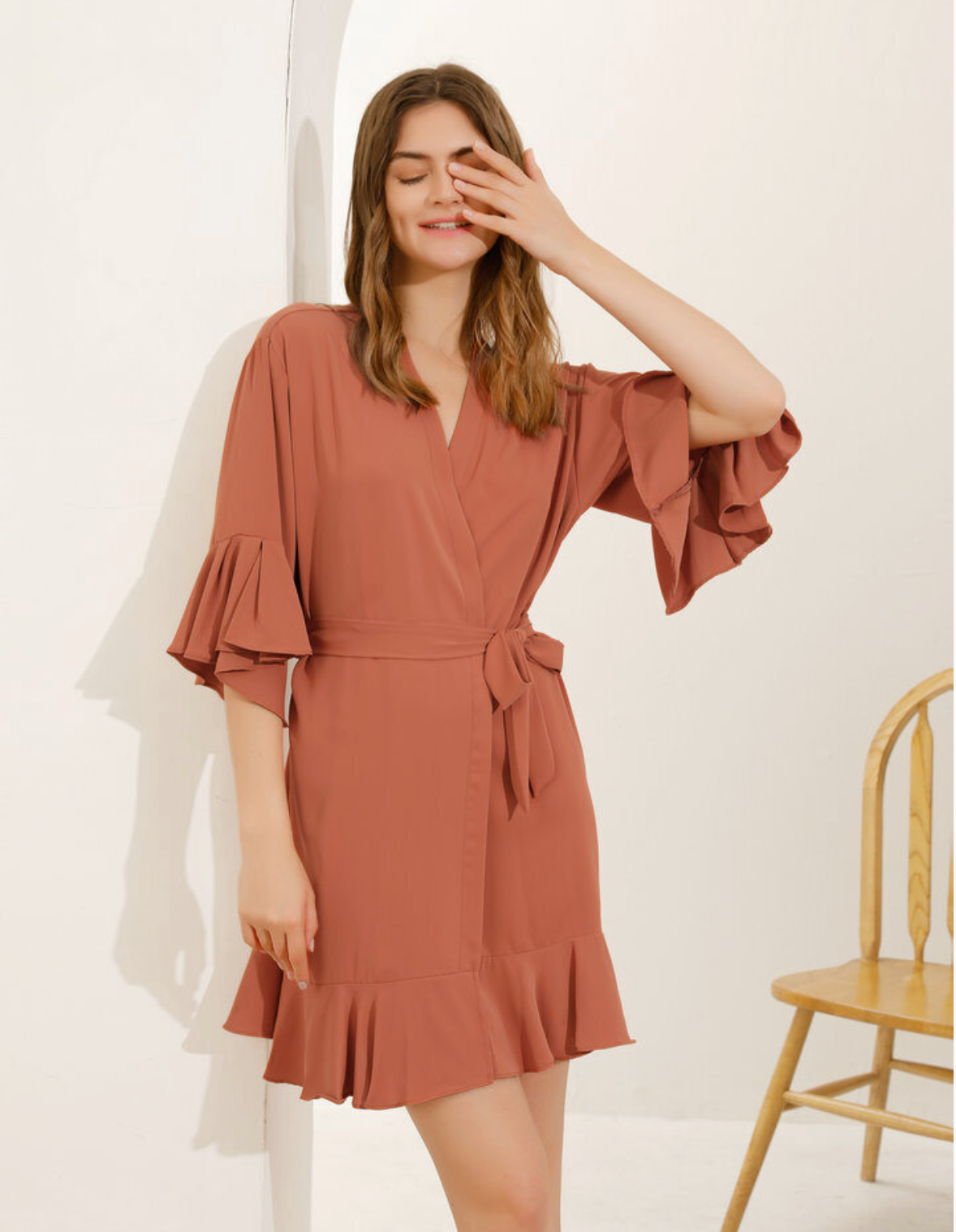 Isla Terracotta Robe