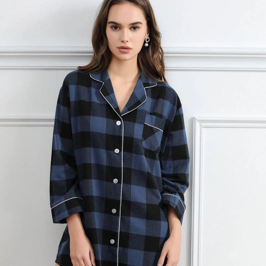 Blue Plaid Sleepshirt