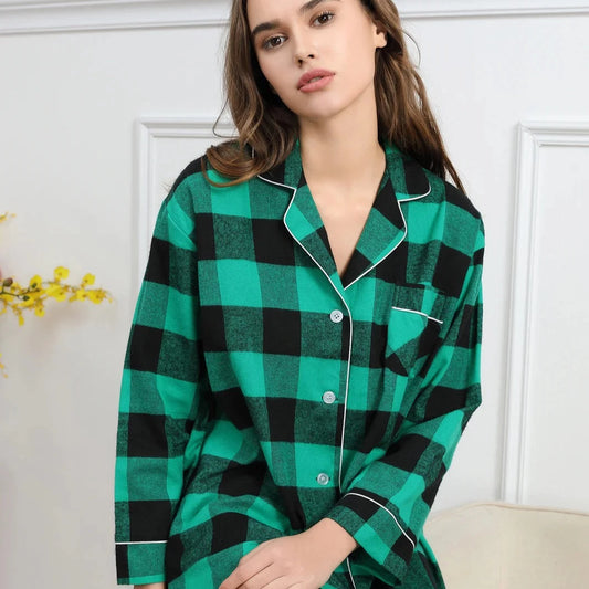 Green Plaid Sleepshirt