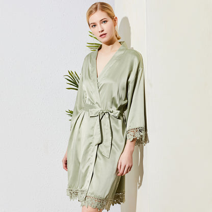 Ella Sage Green Robe - age 10-14 (UK 4-6)