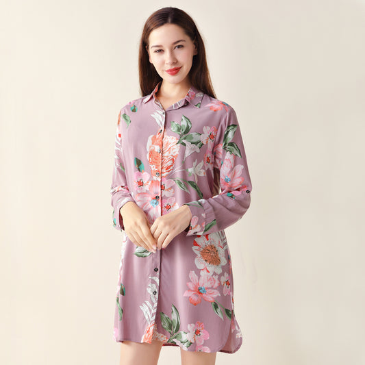 Mauve Floral Sleepshirt