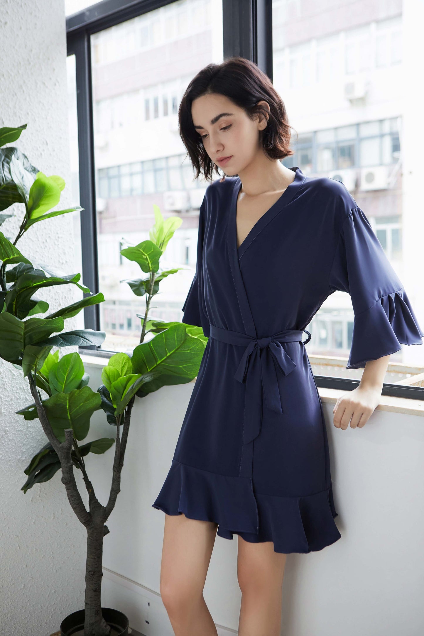 Isla Navy Blue Robe