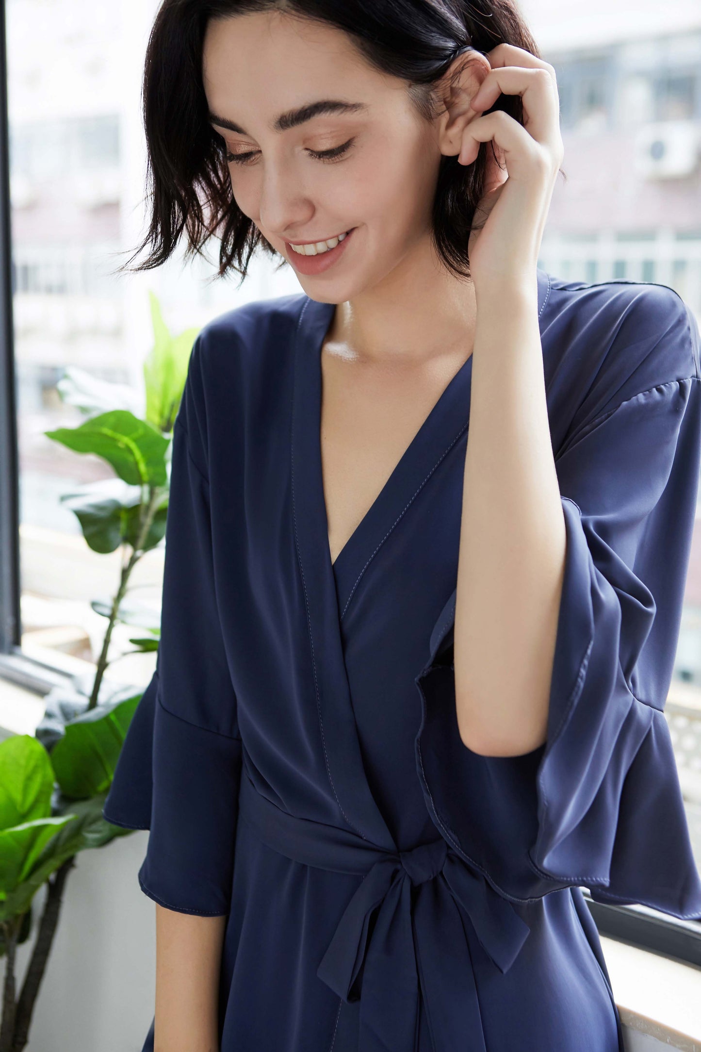 Isla Navy Blue Robe