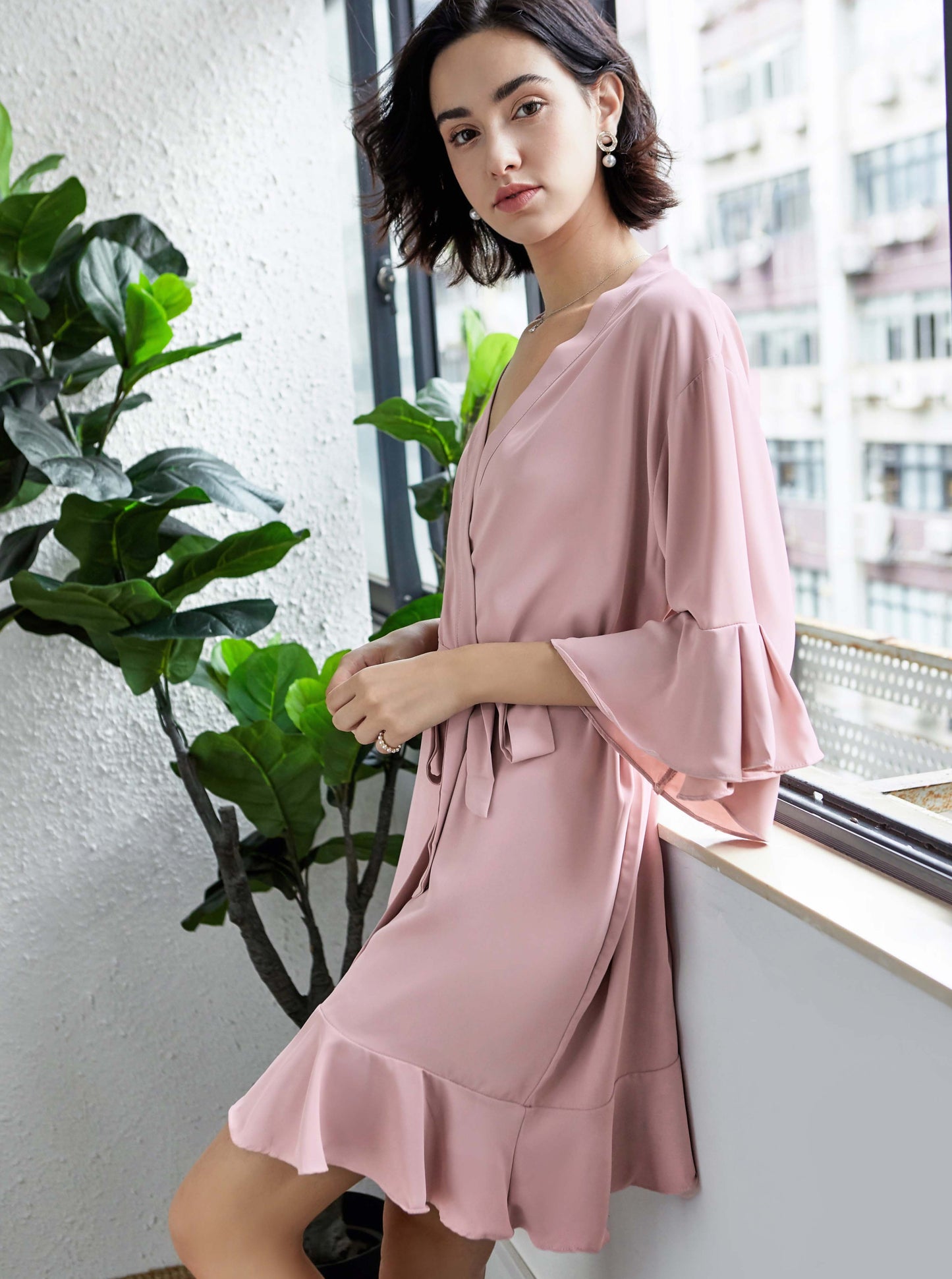 Isla Dusky Rose Robe