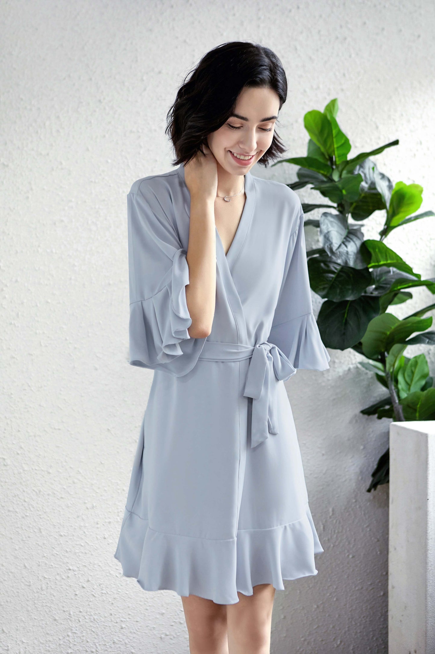 Isla Dusky Blue Robe