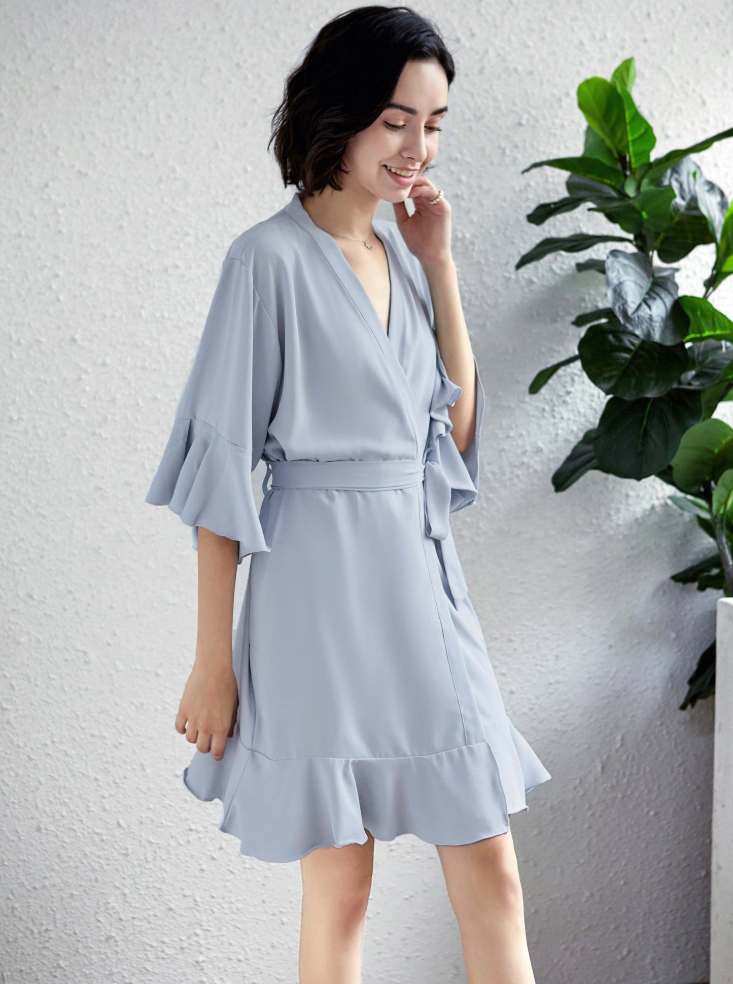 Isla Dusky Blue Robe