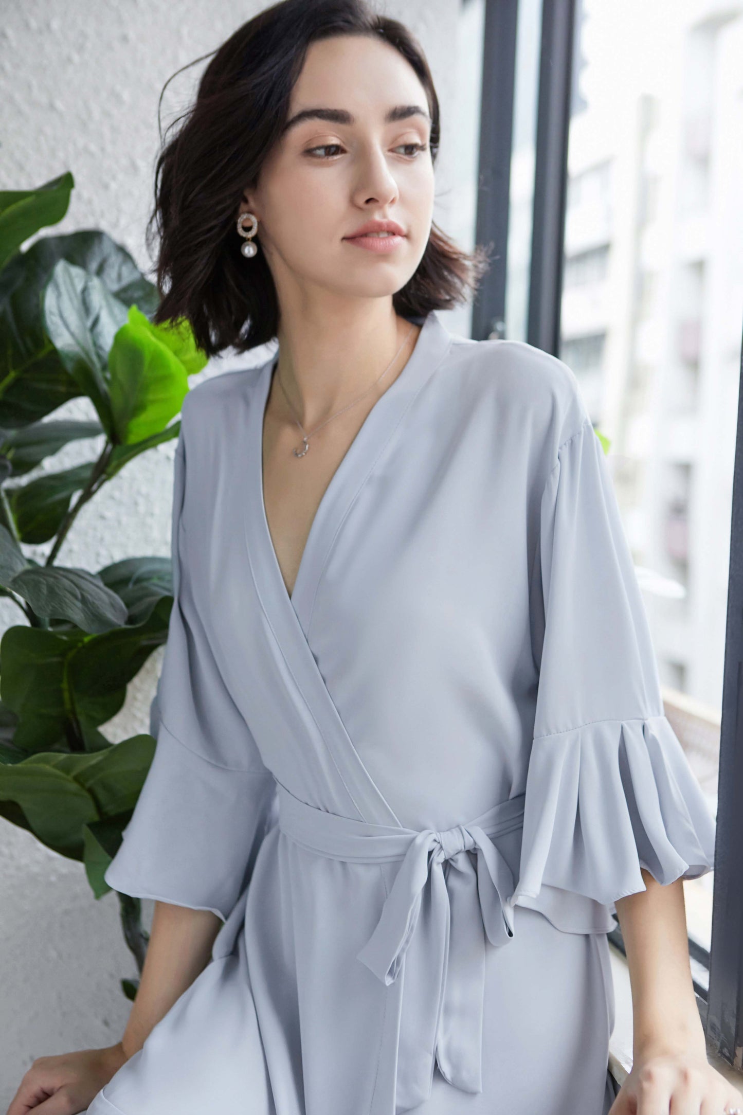 Isla Dusky Blue Robe