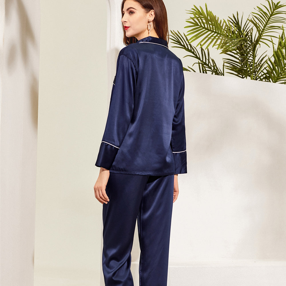 Navy Long Pyjamas