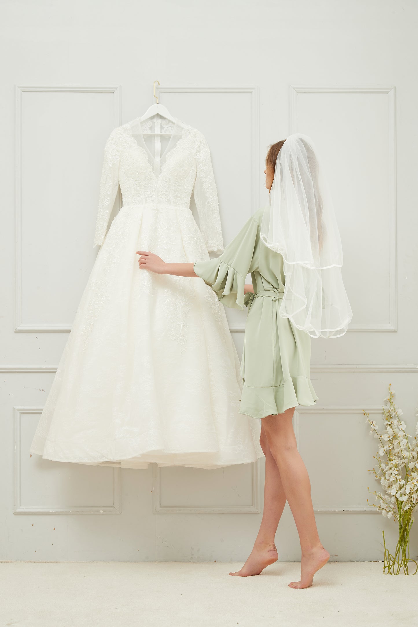 Isla Sage Green Robe