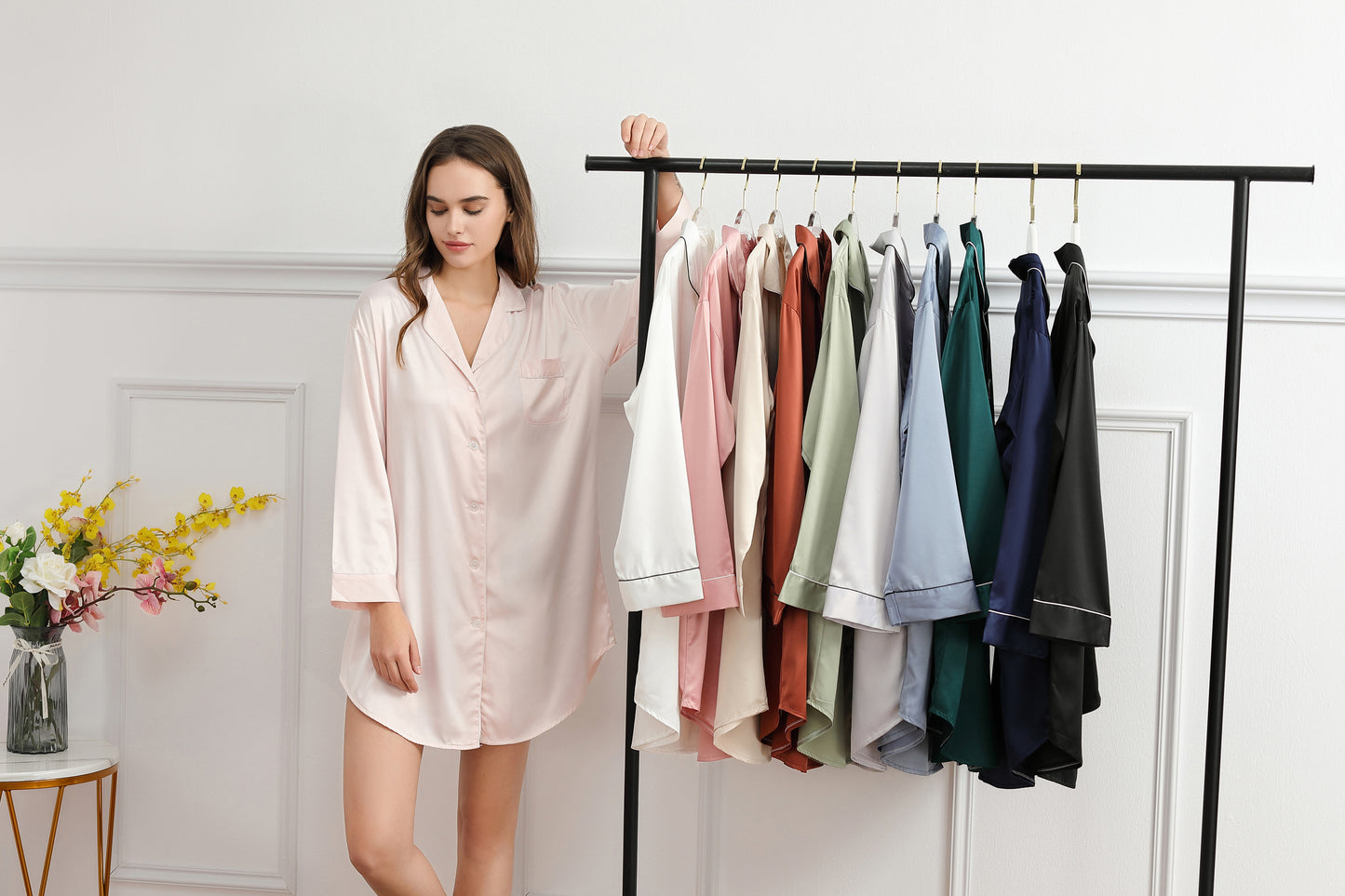 Blush Satin Sleepshirt