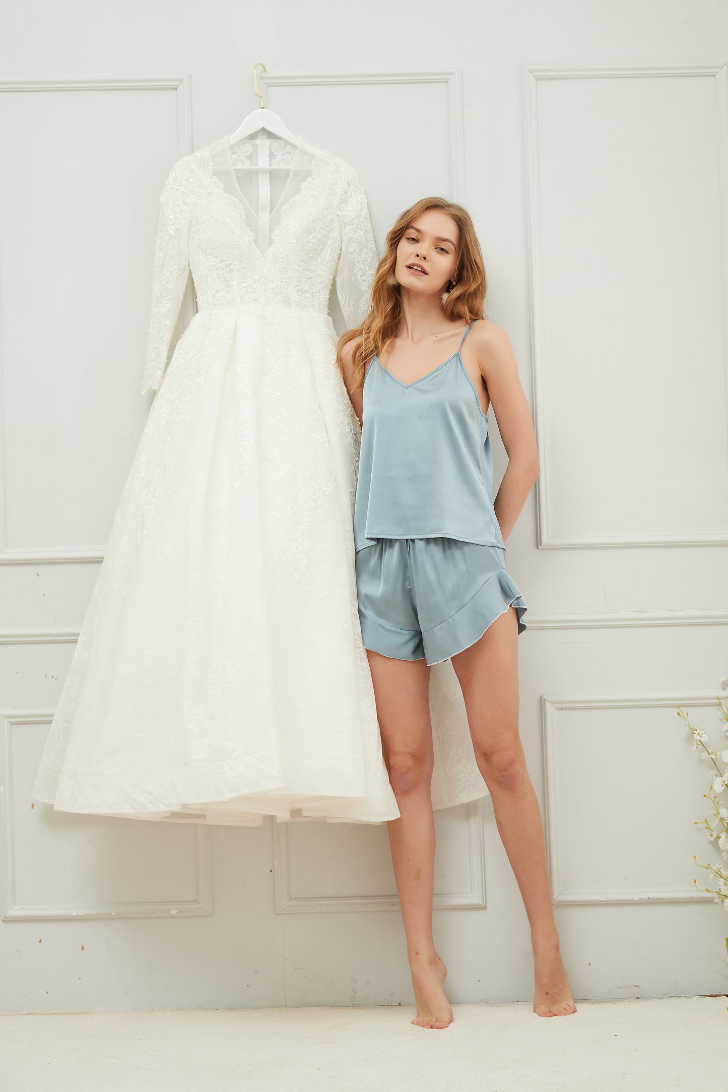 Dusky Blue Cami Set