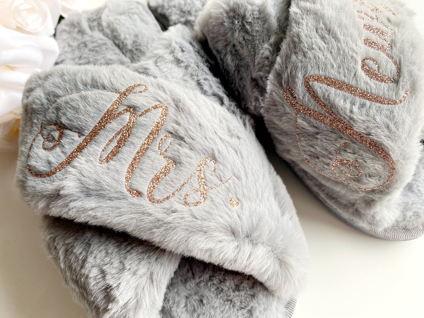 Grey Luxury Crossover Slippers
