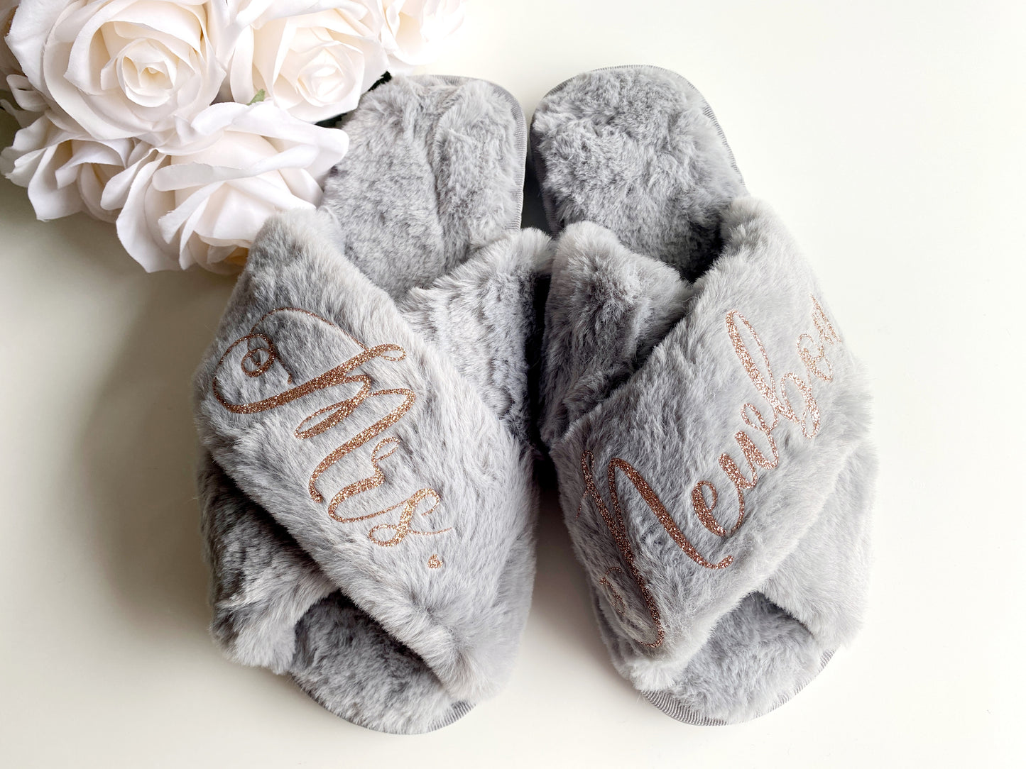 Grey Luxury Crossover Slippers