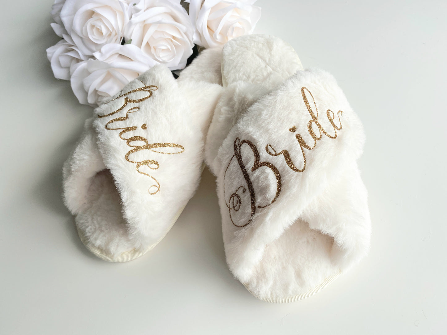 Cream Luxury Crossover Slippers