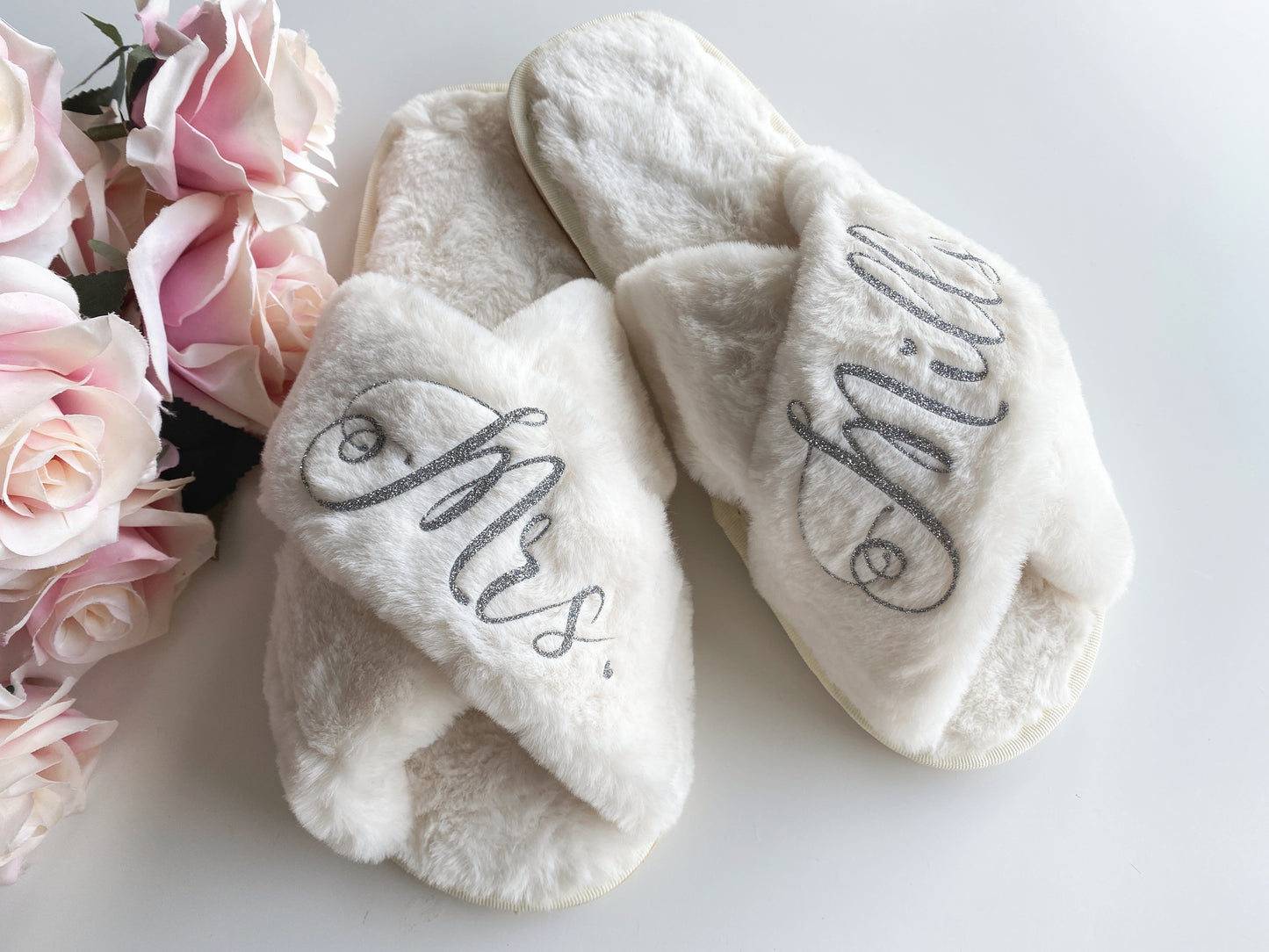 Cream Luxury Crossover Slippers