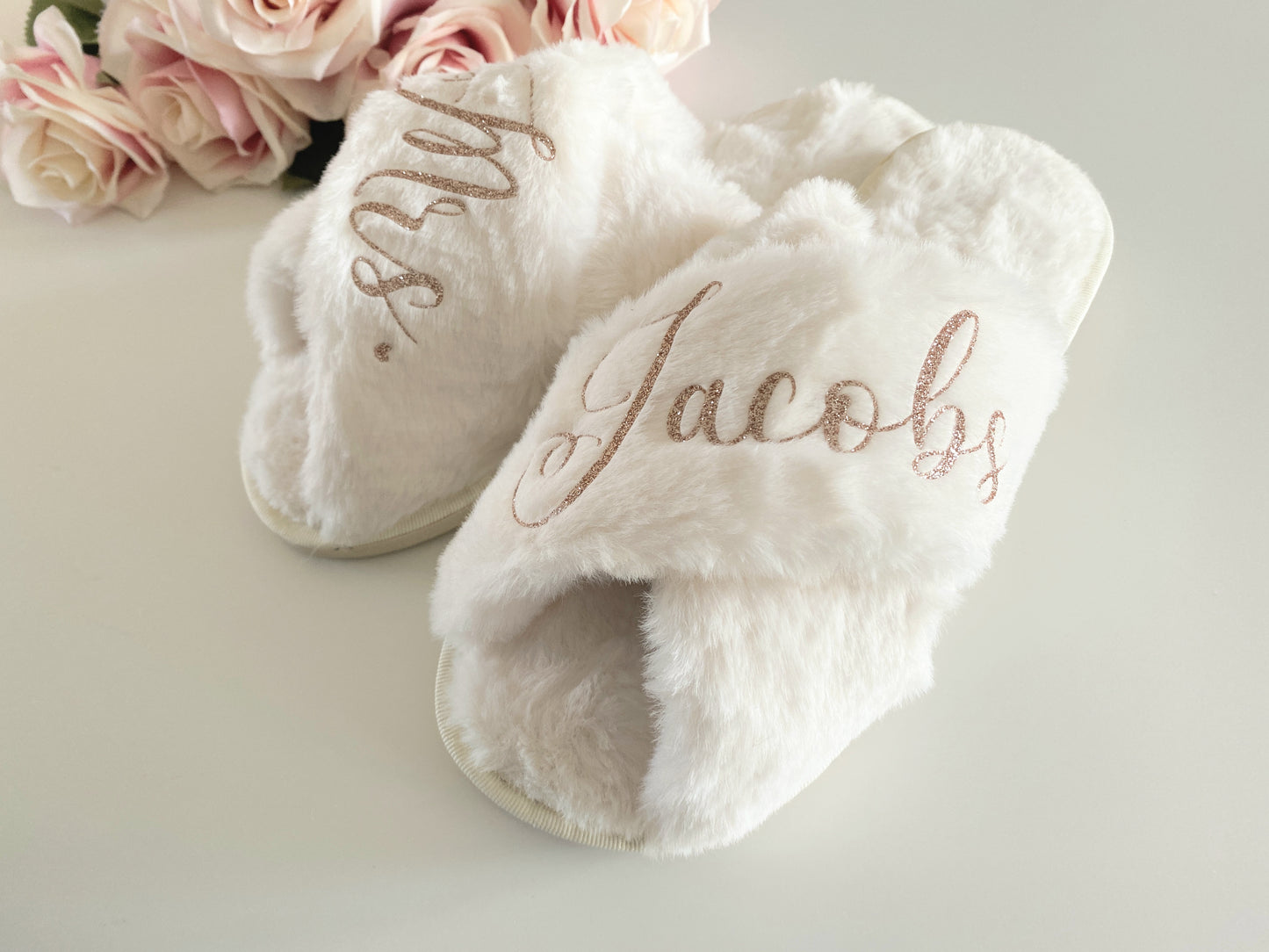 Cream Luxury Crossover Slippers