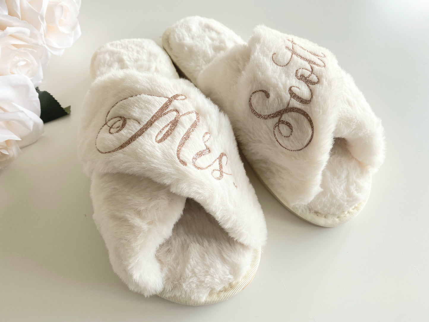 Cream Luxury Crossover Slippers