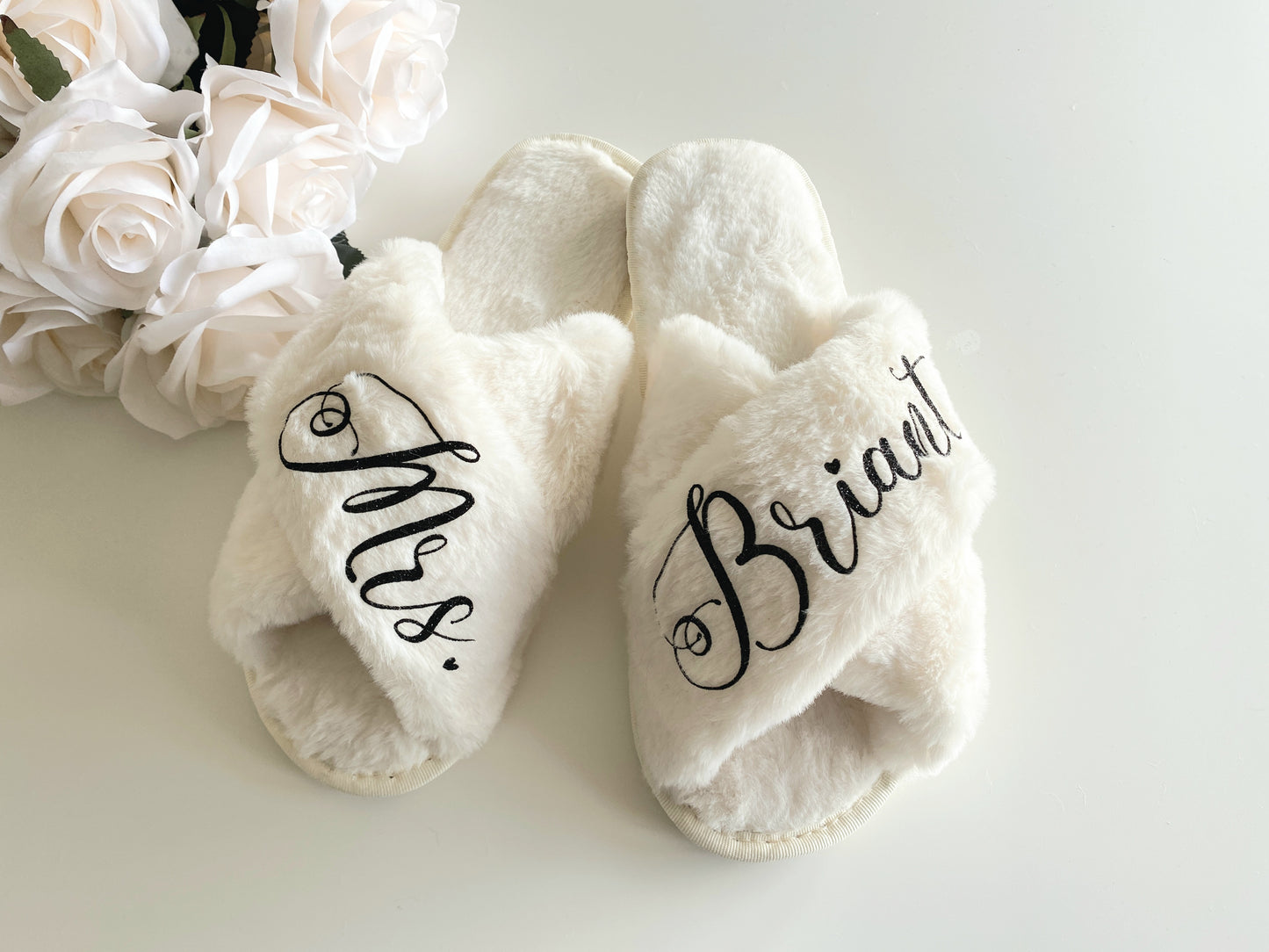 Cream Luxury Crossover Slippers