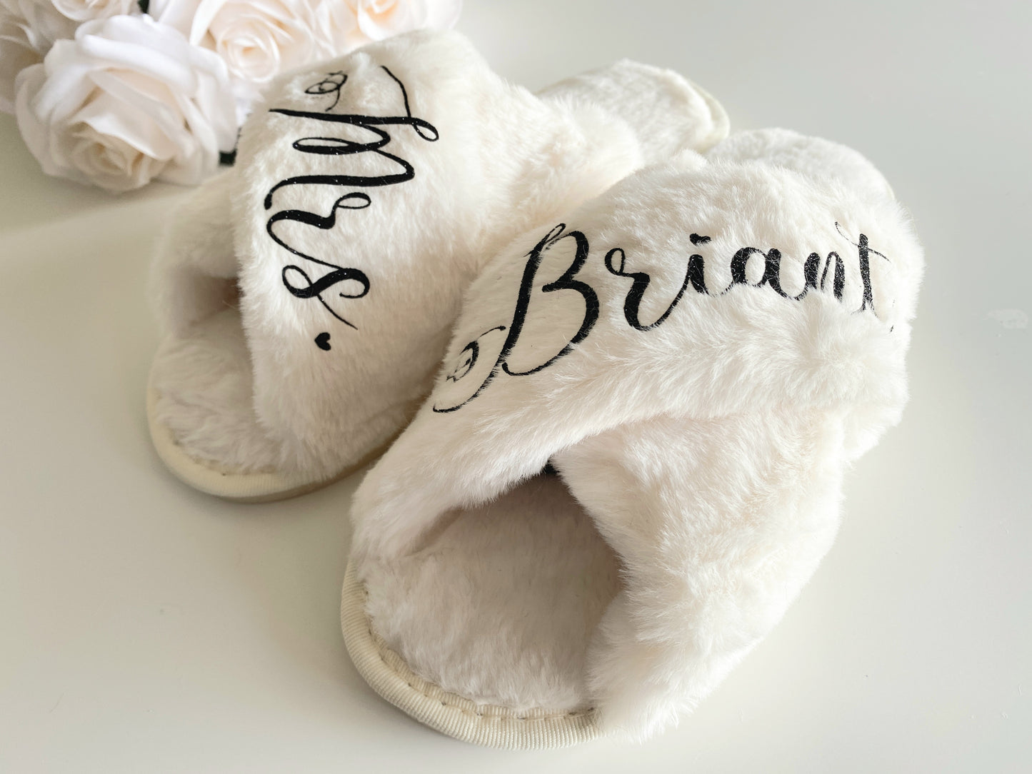 Cream Luxury Crossover Slippers