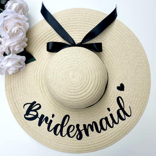 Bridesmaid Straw Sun Hat