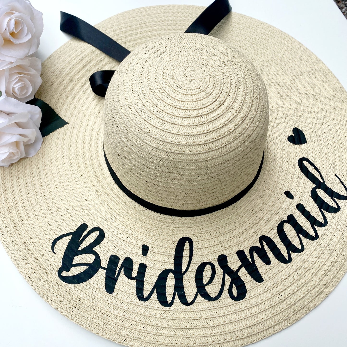 Bridesmaid Straw Sun Hat