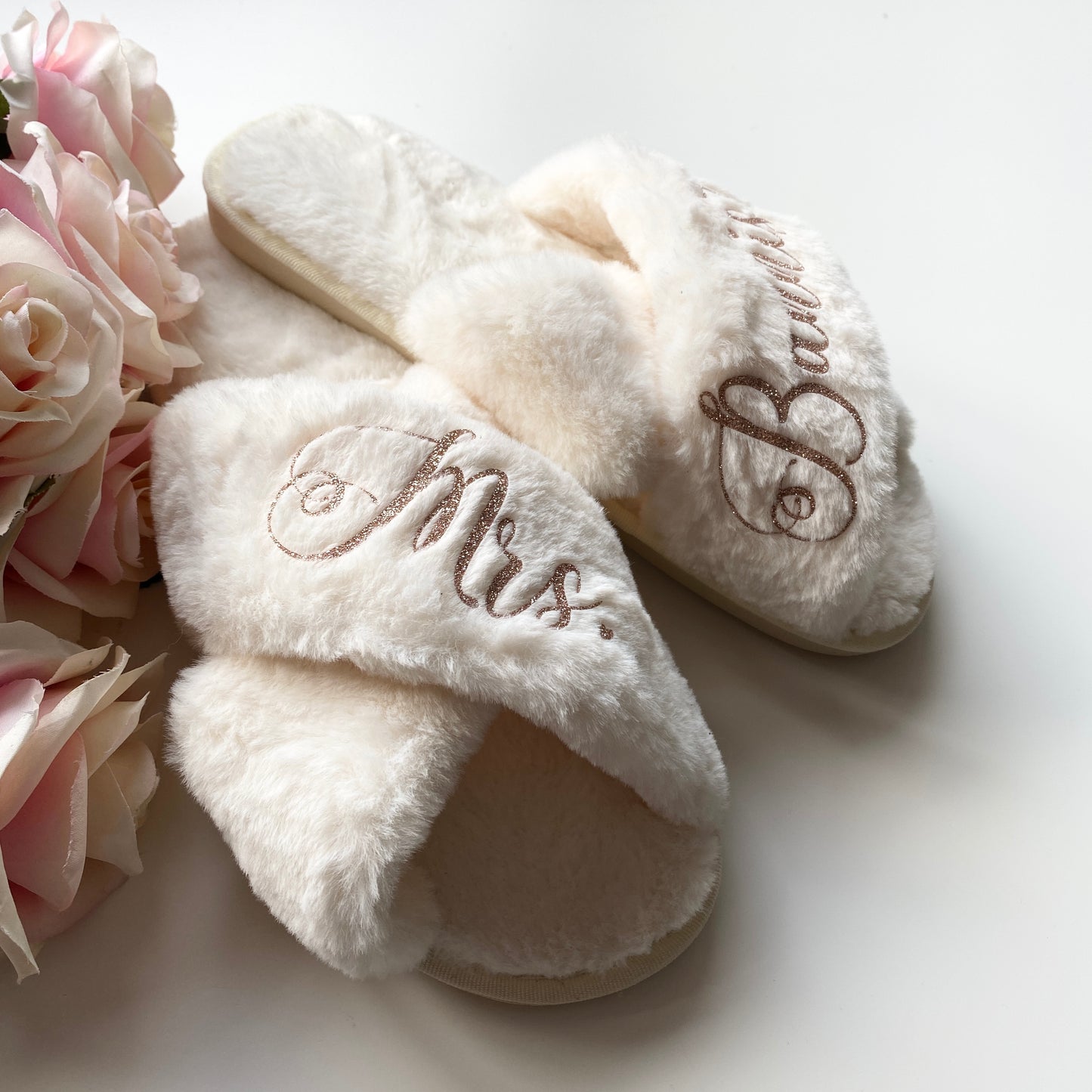 Cream Luxury Crossover Slippers