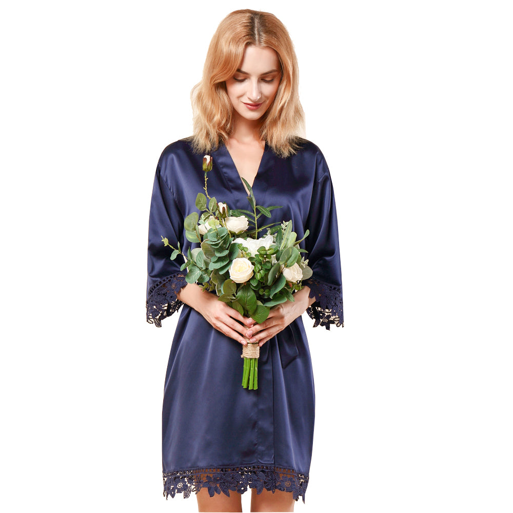 Ella Navy Blue Robe